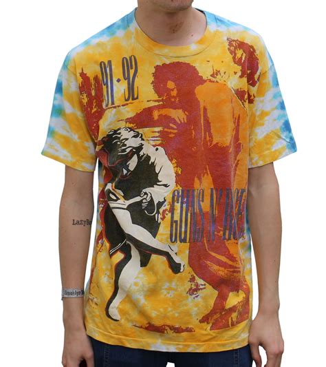 guns and roses tie dye